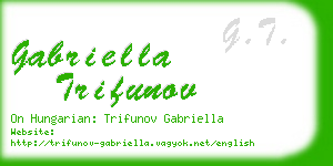 gabriella trifunov business card